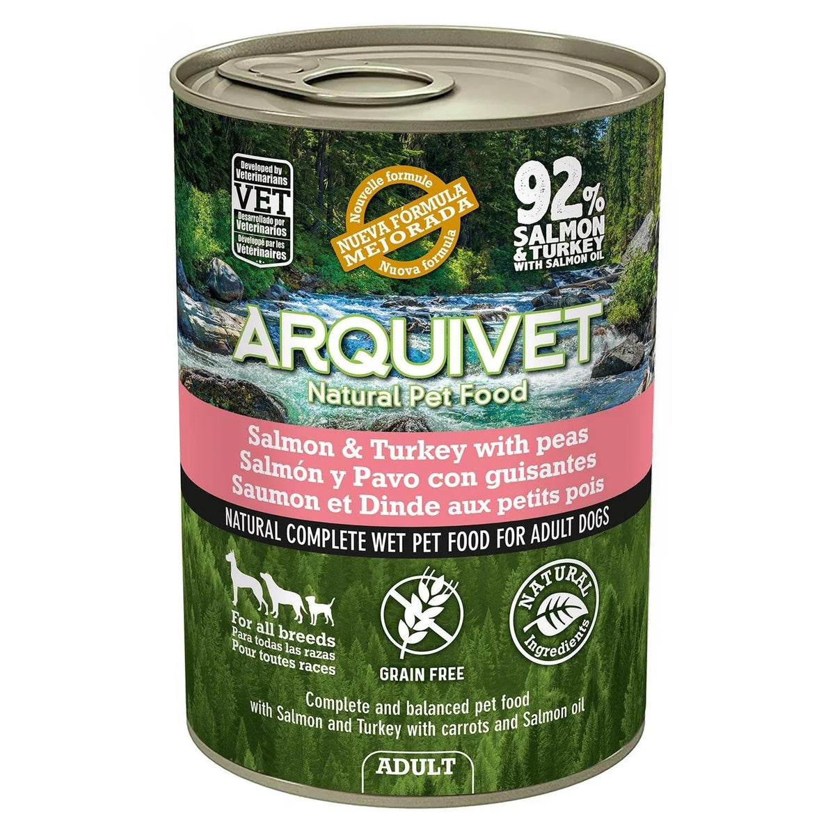 Arquivet Pate Salmon and Turkey 400 gr