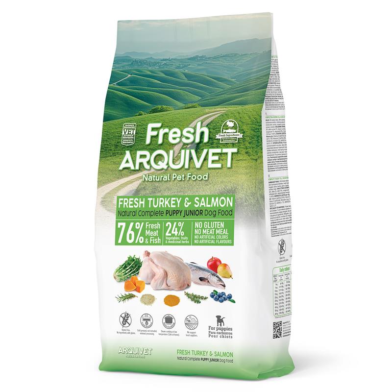 Arquivet Fresh Puppy and Junior Turkey and Salmon 10 kg